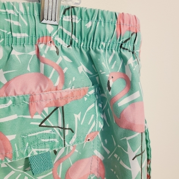 Ingear Swim | Boys' Pink and Green Flamingo Print Swimming Trunks (Size XXL) - Picture 10 of 14